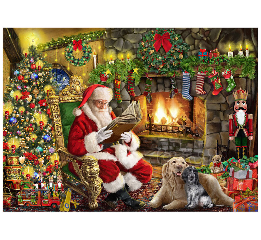 Vermont Christmas Co. Fireside Santa Puzzle 1000pcs