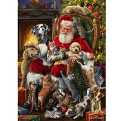 Vermont Christmas Company Vermont Christmas Co. Santa's Little Friends Puzzle 1000pcs