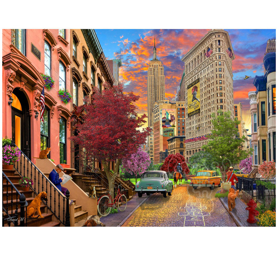 Vermont Christmas Co. Hopscotch in New York Puzzle 1000pcs