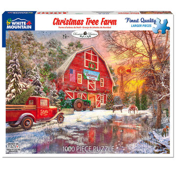 White Mountain White Mountain Christmas Tree Farm Puzzle 1000pcs