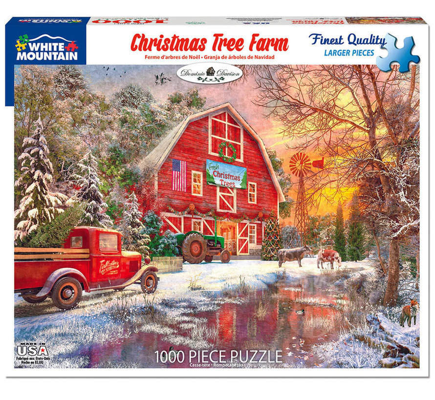 White Mountain Christmas Tree Farm Puzzle 1000pcs