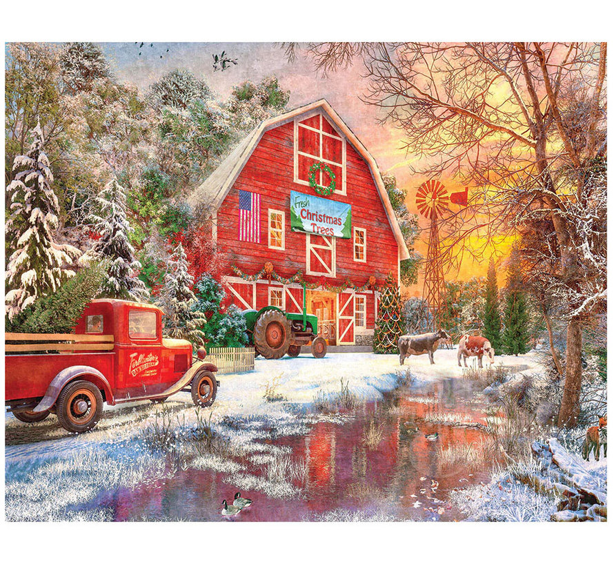 White Mountain Christmas Tree Farm Puzzle 1000pcs