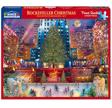 White Mountain White Mountain Rockefeller Christmas Puzzle 1000pcs