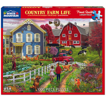 White Mountain White Mountain Country Farm Life Puzzle 1000pcs