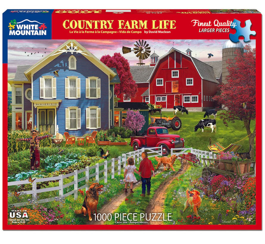 White Mountain Country Farm Life Puzzle 1000pcs