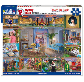 White Mountain White Mountain Mystery: Death in Paris Puzzle 1000pcs