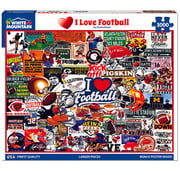 White Mountain White Mountain I Love Football Puzzle 1000pcs