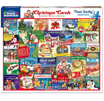 White Mountain White Mountain Christmas Carols Puzzle 1000pcs