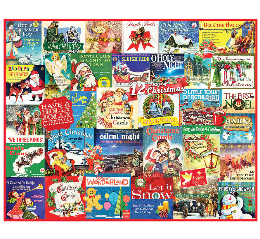 White Mountain Christmas Carols Puzzle 1000pcs