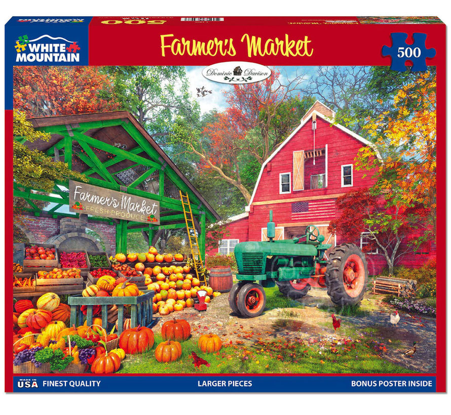 White Mountain Farmer's Market Puzzle 500pcs