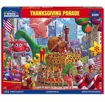 White Mountain White Mountain Thanksgiving Parade Puzzle 1000pcs