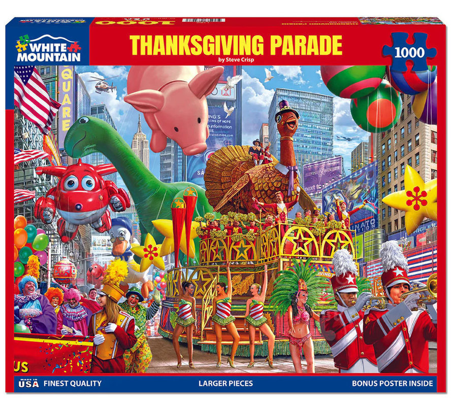 White Mountain Thanksgiving Parade Puzzle 1000pcs