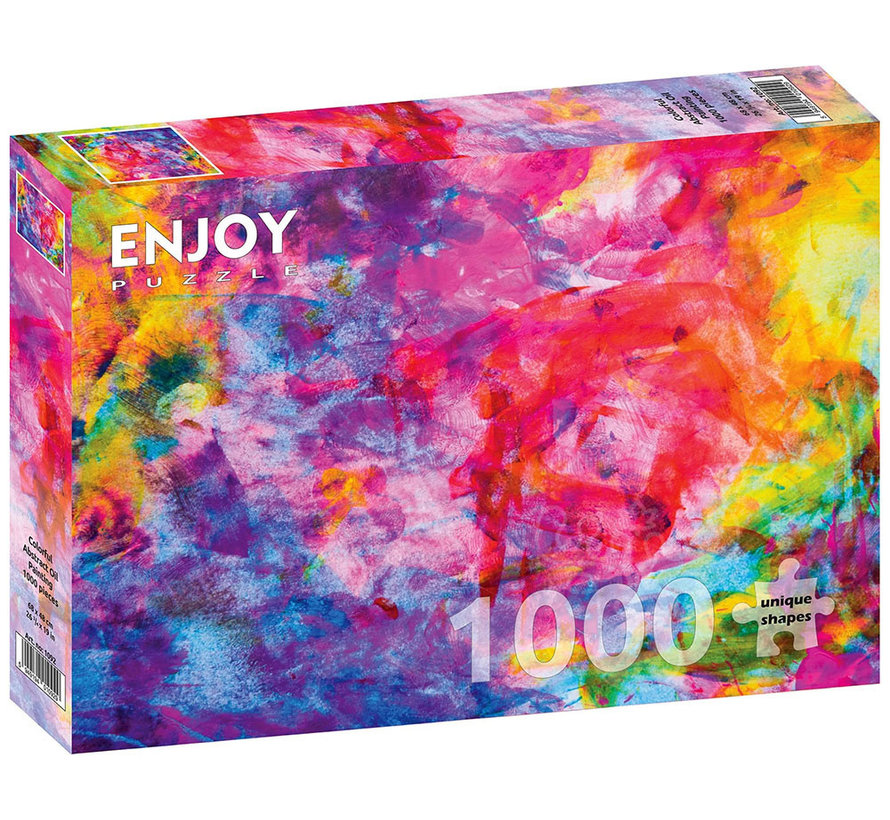 Enjoy Colourful Abstract Oil Painting Puzzle 1000pcs