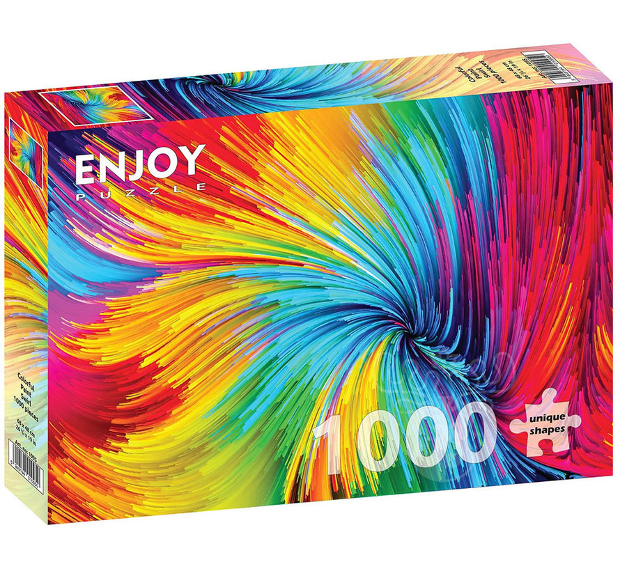 Enjoy Colourful Paint Swirl Puzzle 1000pcs