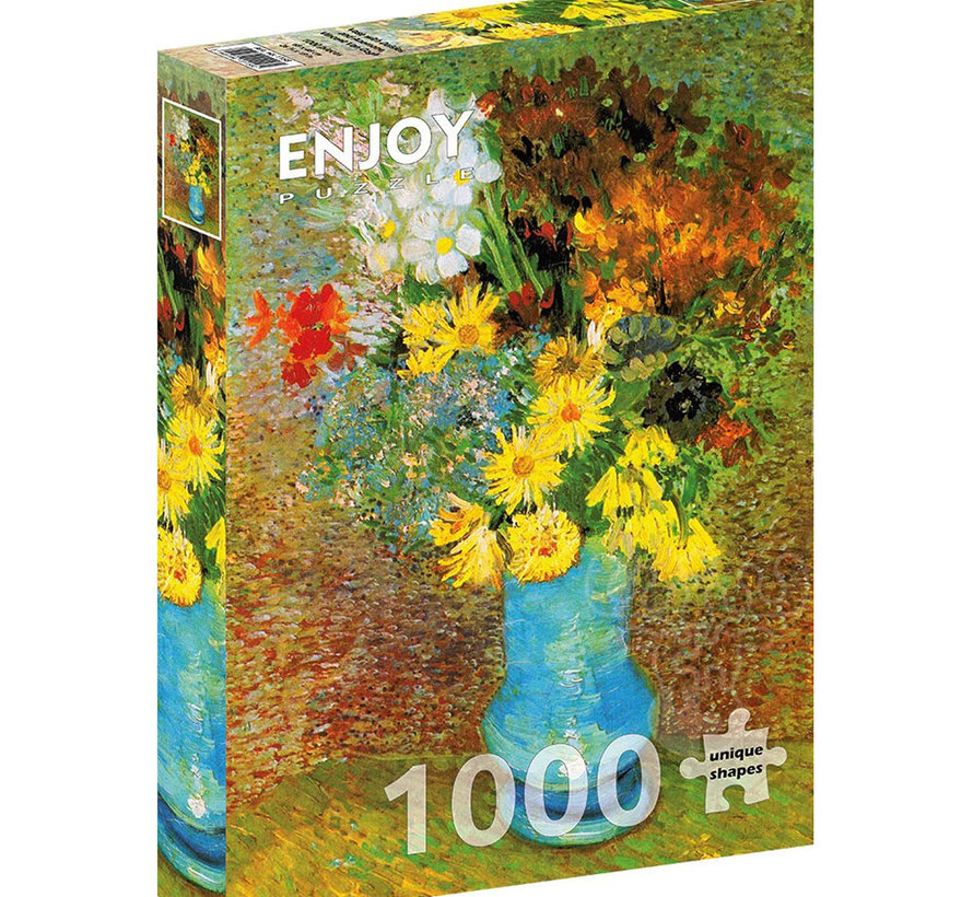 Enjoy Vincent Van Gogh: Vase with Daisies and Anemones Puzzle 1000pcs