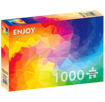 ENJOY Puzzle Enjoy Rainbow Gradient Poligonal Swirl Puzzle 1000pcs