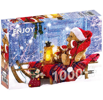 ENJOY Puzzle Enjoy Teddy Bears with Santa Hats Puzzle 1000pcs