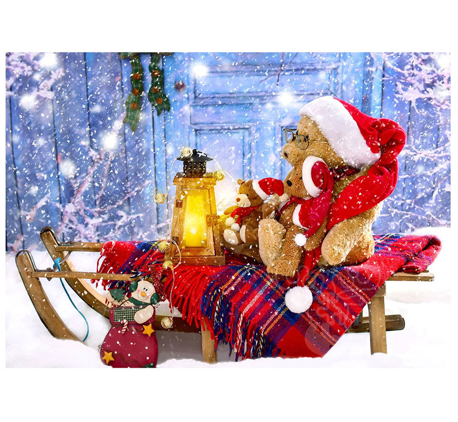 Enjoy Teddy Bears with Santa Hats Puzzle 1000pcs