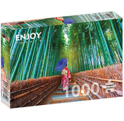 ENJOY Puzzle FINAL SALE Enjoy Asian Woman in Bamboo Forest Puzzle 1000pcs