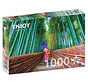 Enjoy Asian Woman in Bamboo Forest Puzzle 1000pcs