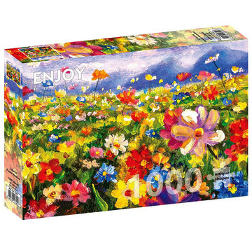 ENJOY Puzzle Enjoy Colorful Flower Meadow Puzzle 1000pcs