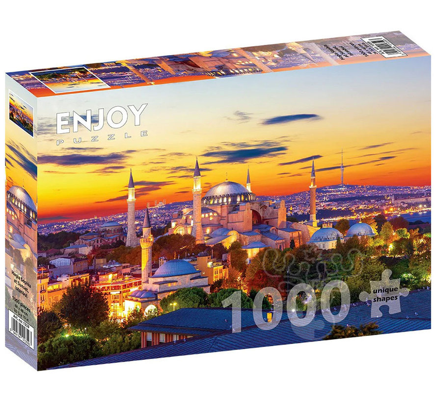Enjoy Hagia Sophia at Sunset, Istanbul Puzzle 1000pcs