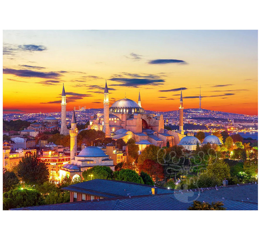 Enjoy Hagia Sophia at Sunset, Istanbul Puzzle 1000pcs