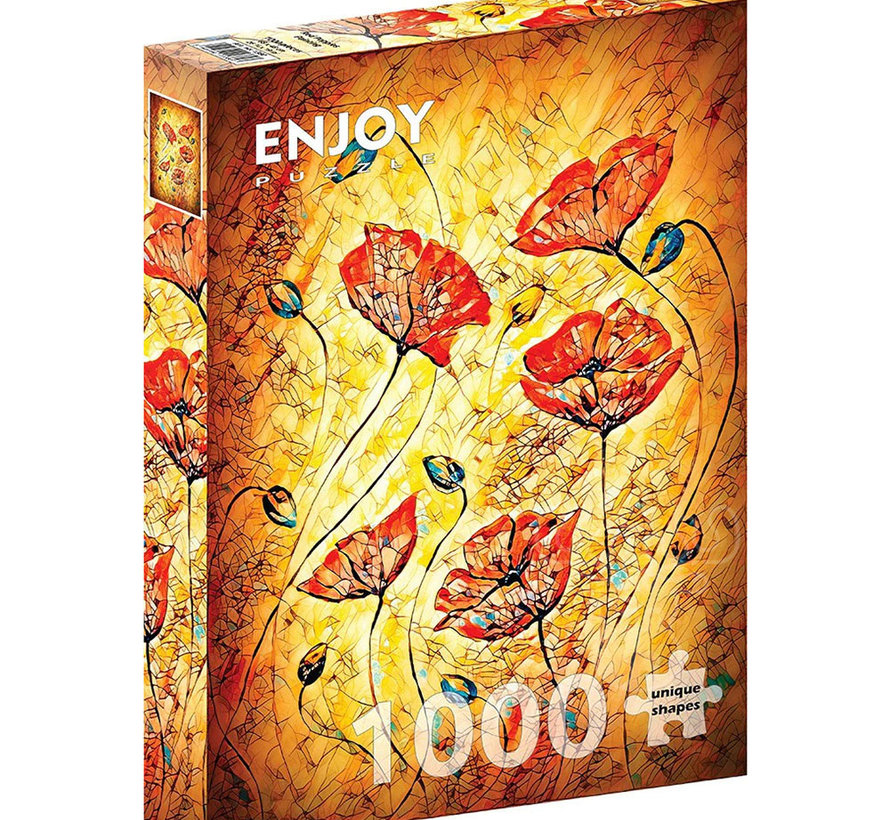 Enjoy Red Poppies Painting Puzzle 1000pcs