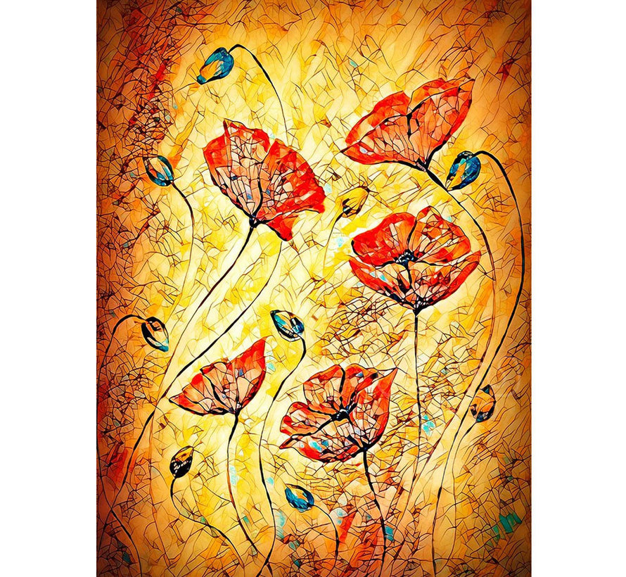 Enjoy Red Poppies Painting Puzzle 1000pcs