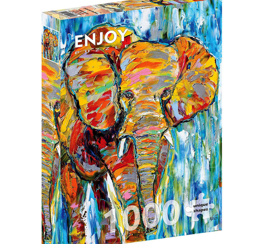 Enjoy Colorful Elephant Puzzle 1000pcs