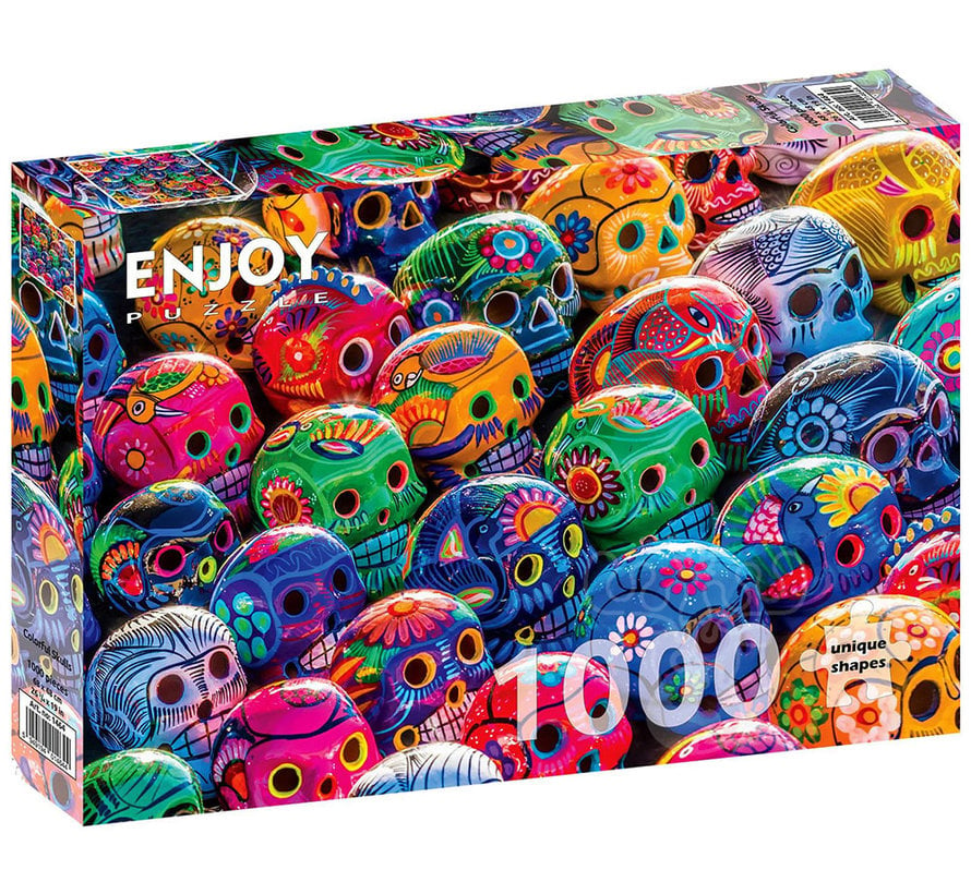 Enjoy Colorful Skulls Puzzle 1000pcs