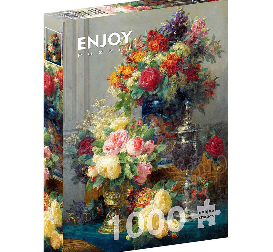 Enjoy Jean Robie Baptiste: Spring Flowers with Chalices Puzzle 1000pcs