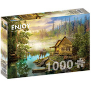 ENJOY Puzzle Enjoy A Log Cabin on the River Puzzle 1000pcs