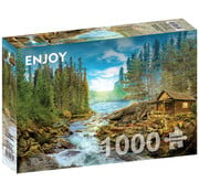 ENJOY Puzzle Enjoy A Log Cabin by the Rapids Puzzle 1000pcs