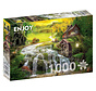 Enjoy A Log Cabin by the Magic Creek Puzzle 1000pcs