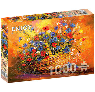 ENJOY Puzzle Enjoy Basket with Flowers Puzzle 1000pcs