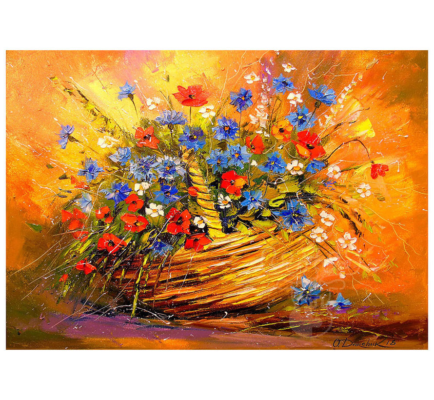 Enjoy Basket with Flowers Puzzle 1000pcs
