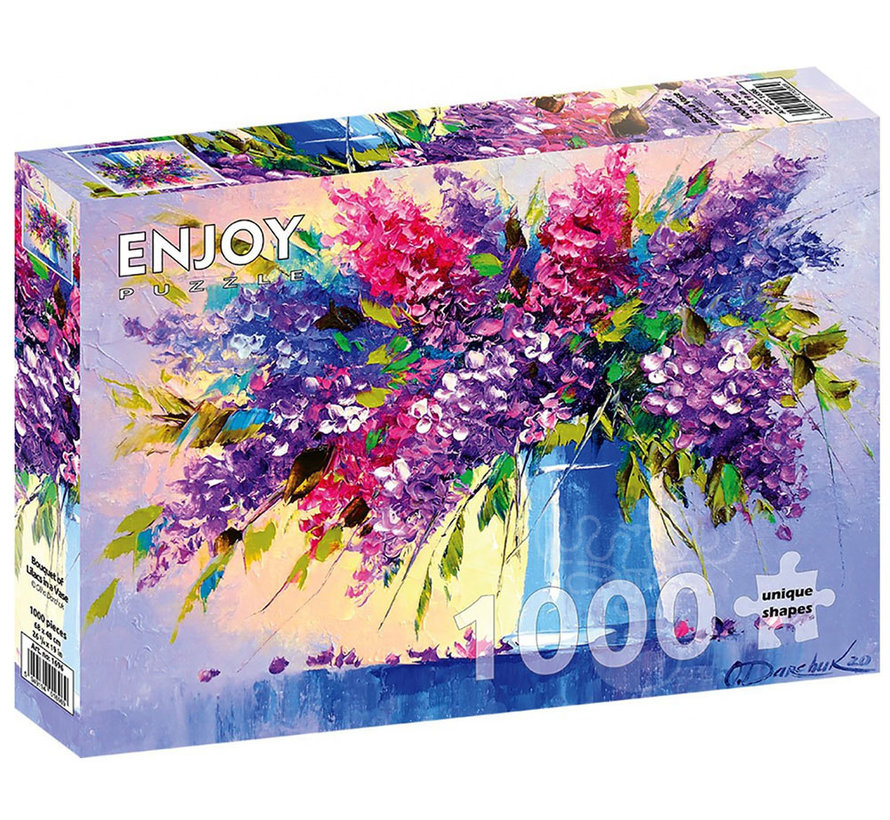 Enjoy Bouquet of Lilacs in a Vase Puzzle 1000pcs