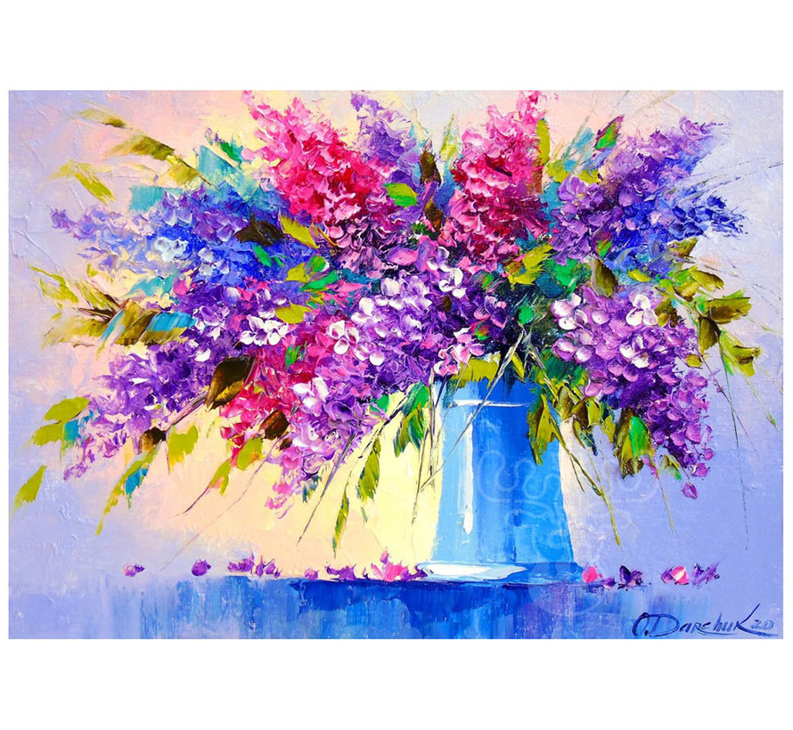 Enjoy Bouquet of Lilacs in a Vase Puzzle 1000pcs