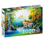 FINAL SALE Enjoy In the Woods near the Waterfall Puzzle 1000pcs