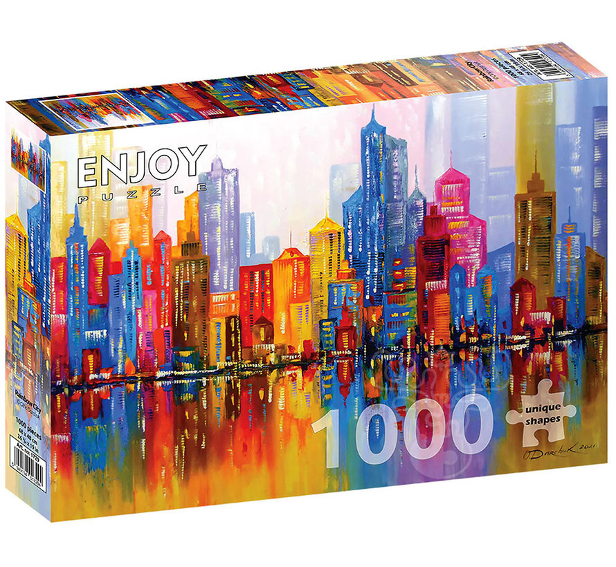 Enjoy Rainbow City Puzzle 1000pcs