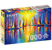 ENJOY Puzzle Enjoy Rainbow Sailboats Puzzle 1000pcs