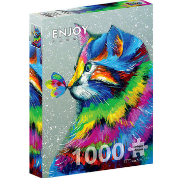 ENJOY Puzzle Enjoy Bright Cat and Butterfly Puzzle 1000pcs