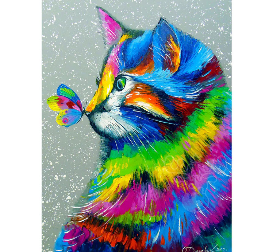 Enjoy Bright Cat and Butterfly Puzzle 1000pcs
