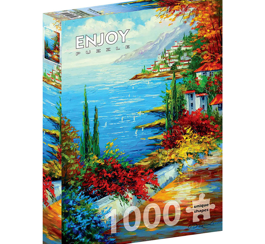 Enjoy Town by the Sea Puzzle 1000pcs