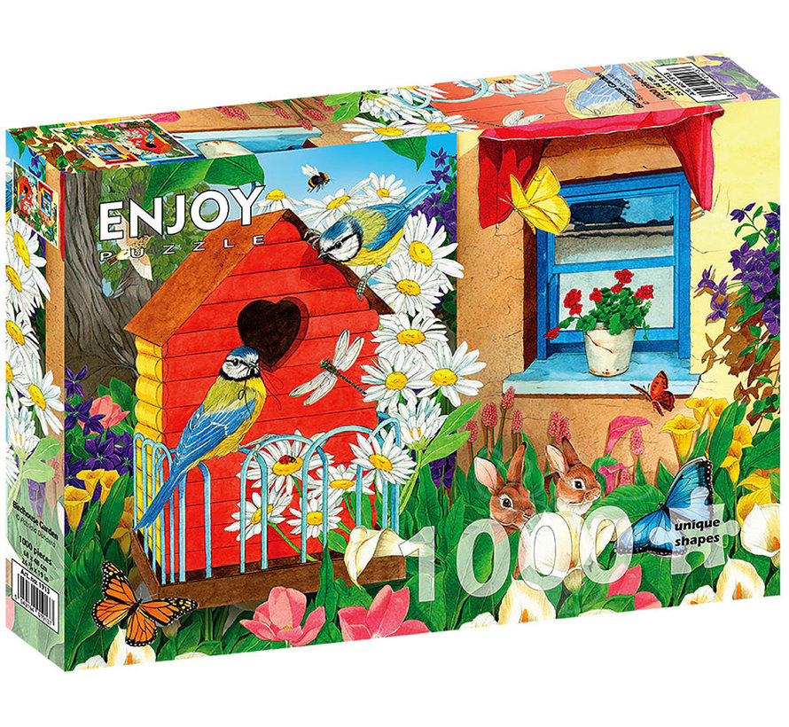 Enjoy Birdhouse Garden Puzzle 1000pcs