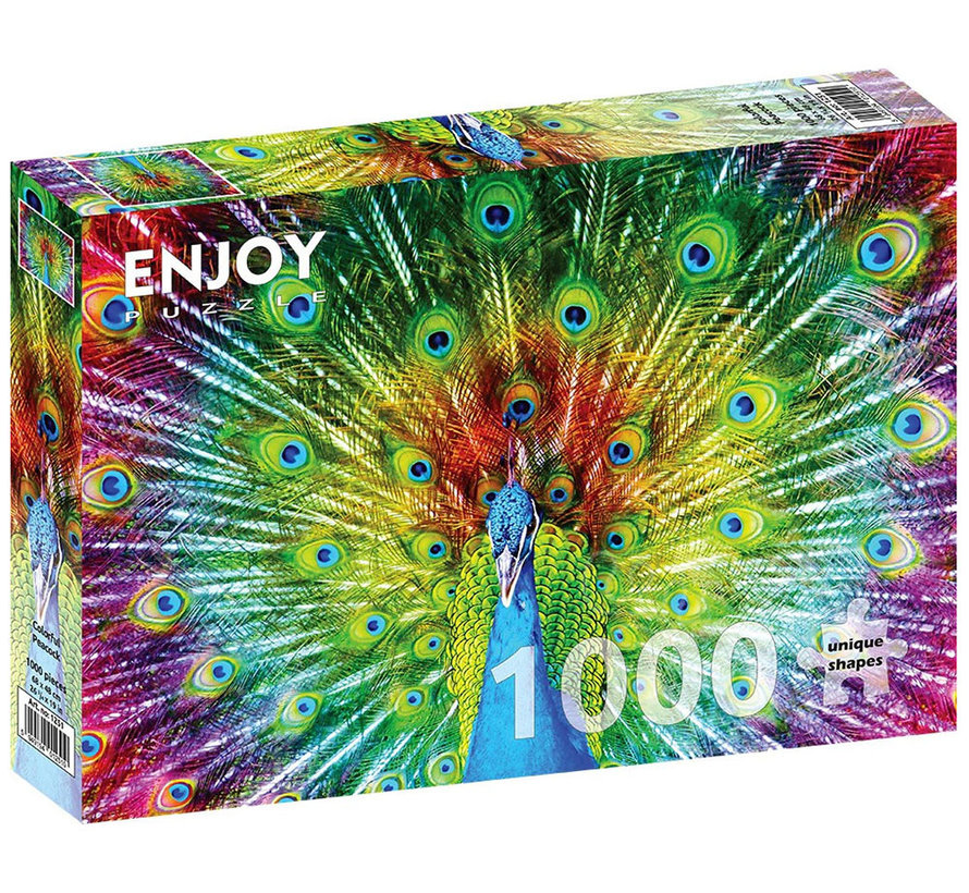 Enjoy Colorful Peacock Puzzle 1000pcs