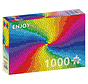 Enjoy Stained Glass Rainbow Burst Puzzle 1000pcs