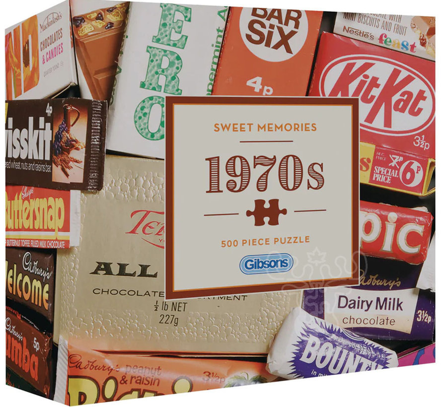 Gibsons Sweet Memories 1970s Puzzle 500pcs