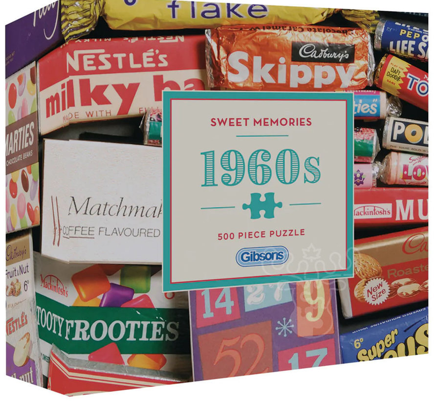 Gibsons Sweet Memories 1960s Puzzle 500pcs